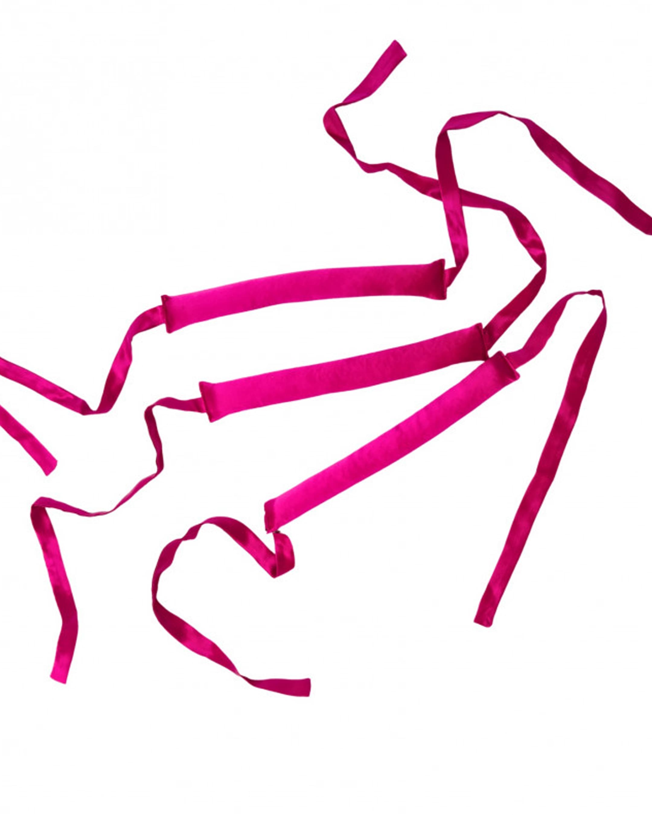 Papiloty jedwabne Mexmo - Hot Pink 3 szt.
