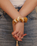 Scrunchie bambusowe MINI hejo "Miodowe Lata"