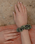 Scrunchie bambusowe MINI hejo "Zielona Pantera"