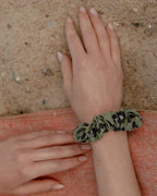 Scrunchie bambusowe MINI hejo "Zielona Pantera"