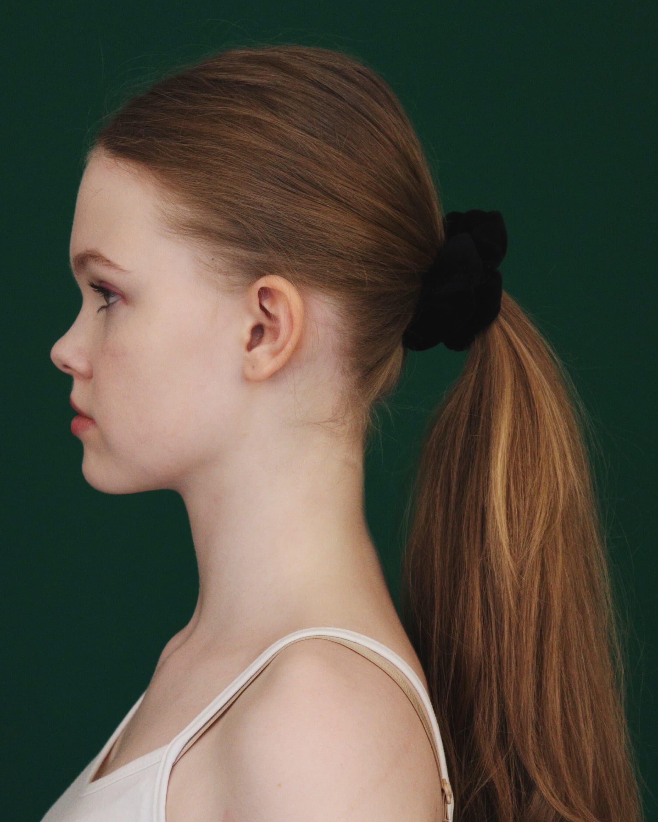 Scrunchie welurowe MINI hejo "Jezioro Łabędzie"