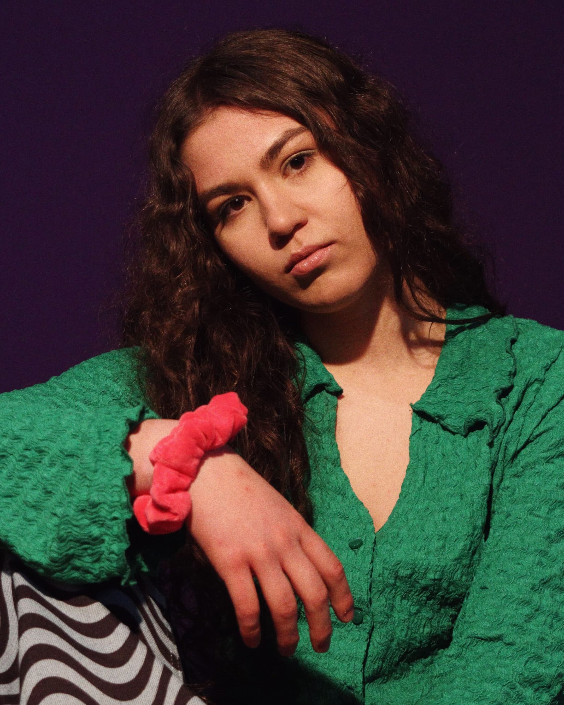 Scrunchie welurowe MINI hejo "Hello Wisconsin"