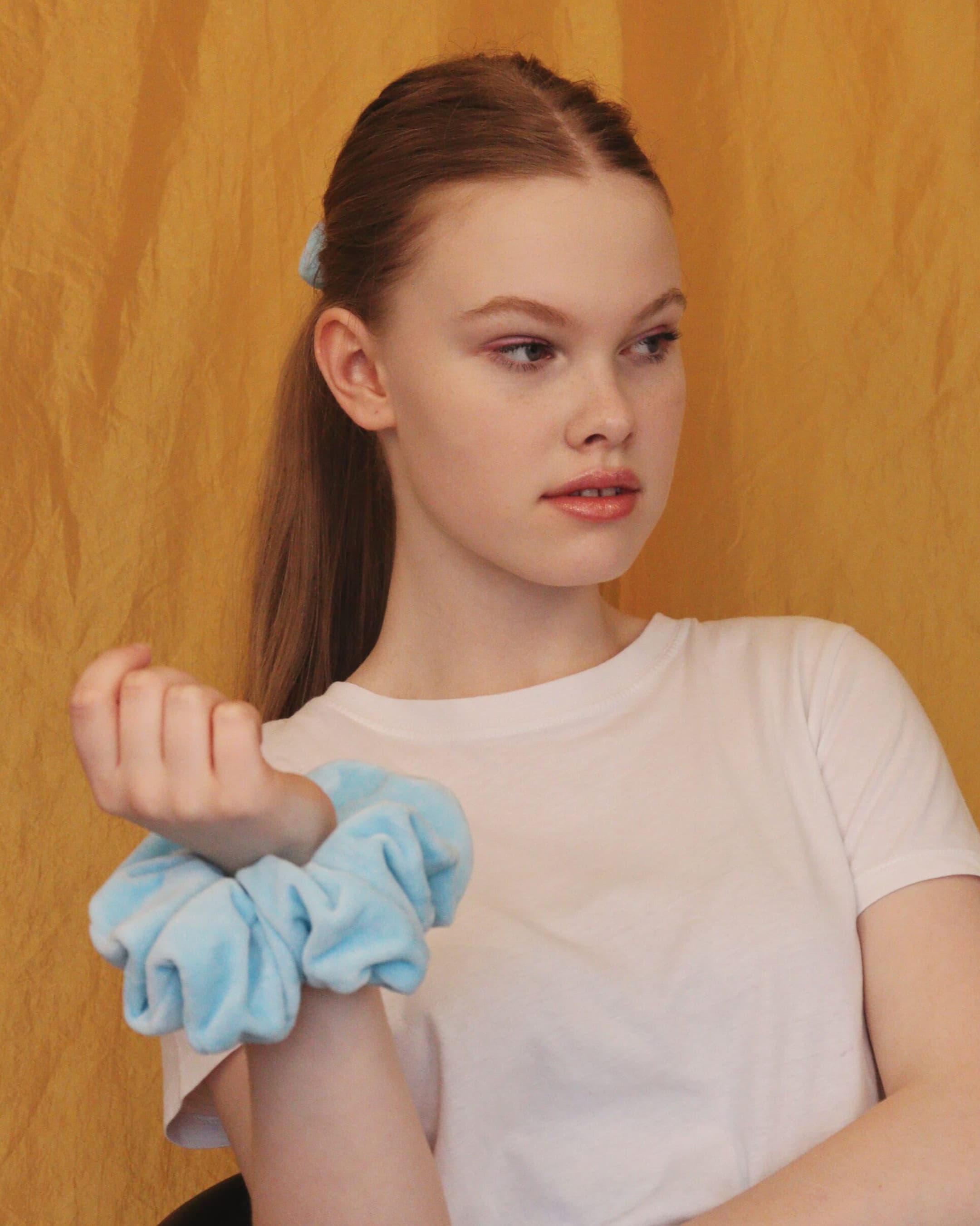 Scrunchie welurowe hejo "Wish"