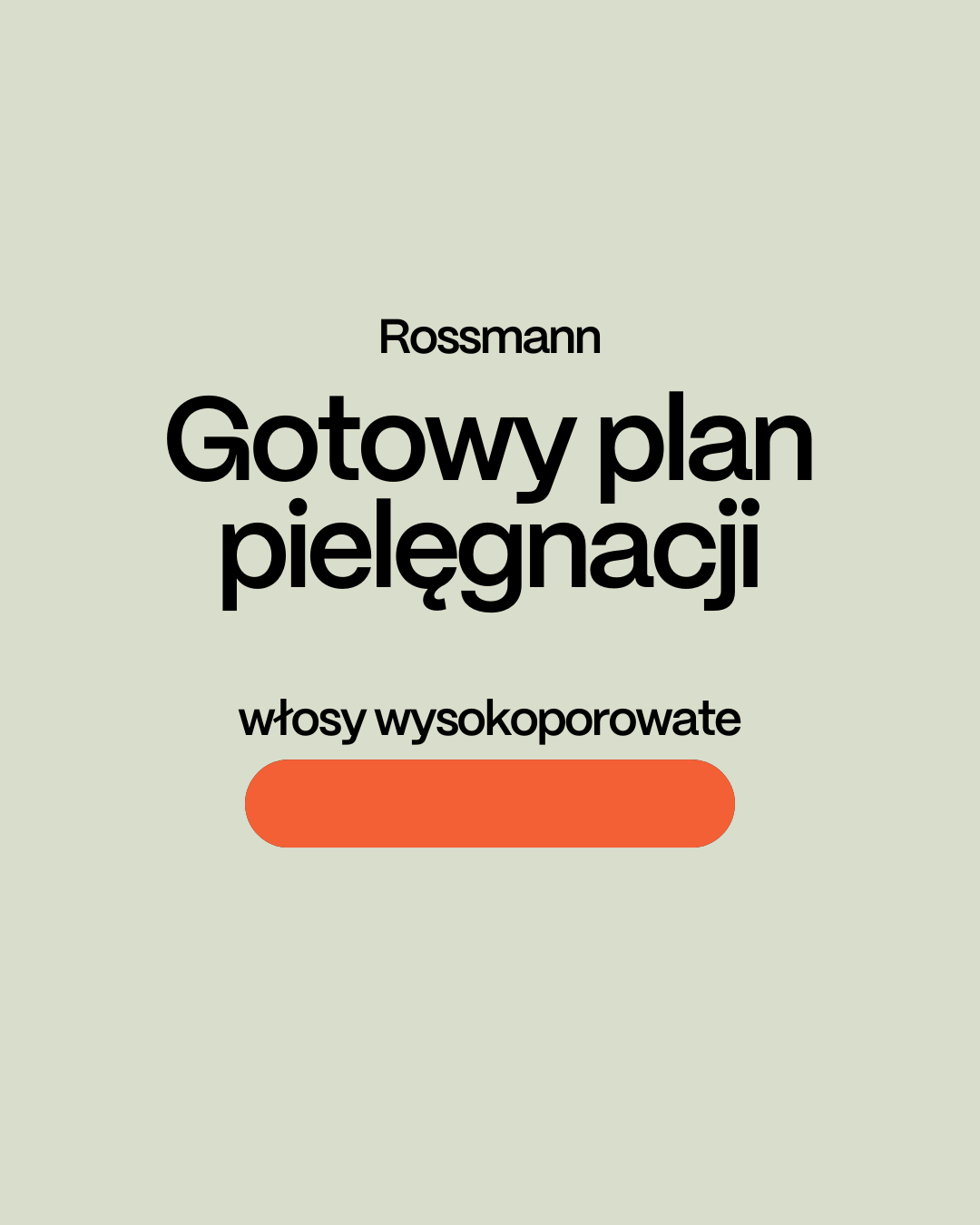 ROSSMANN Gotowy plan pielęgnacji dla włosów wysokoporowatych