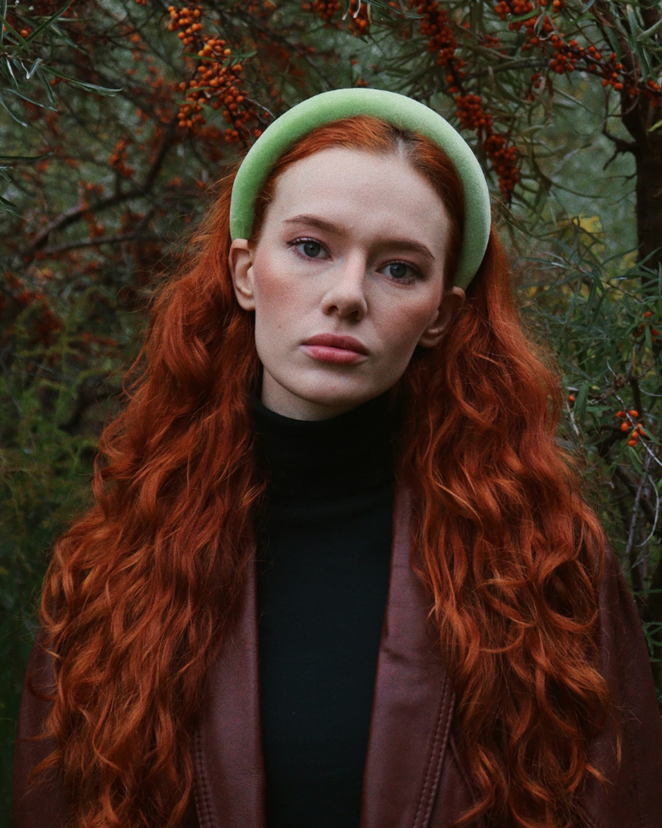 Welurowa opaska do włosów hejo "Good Luck"