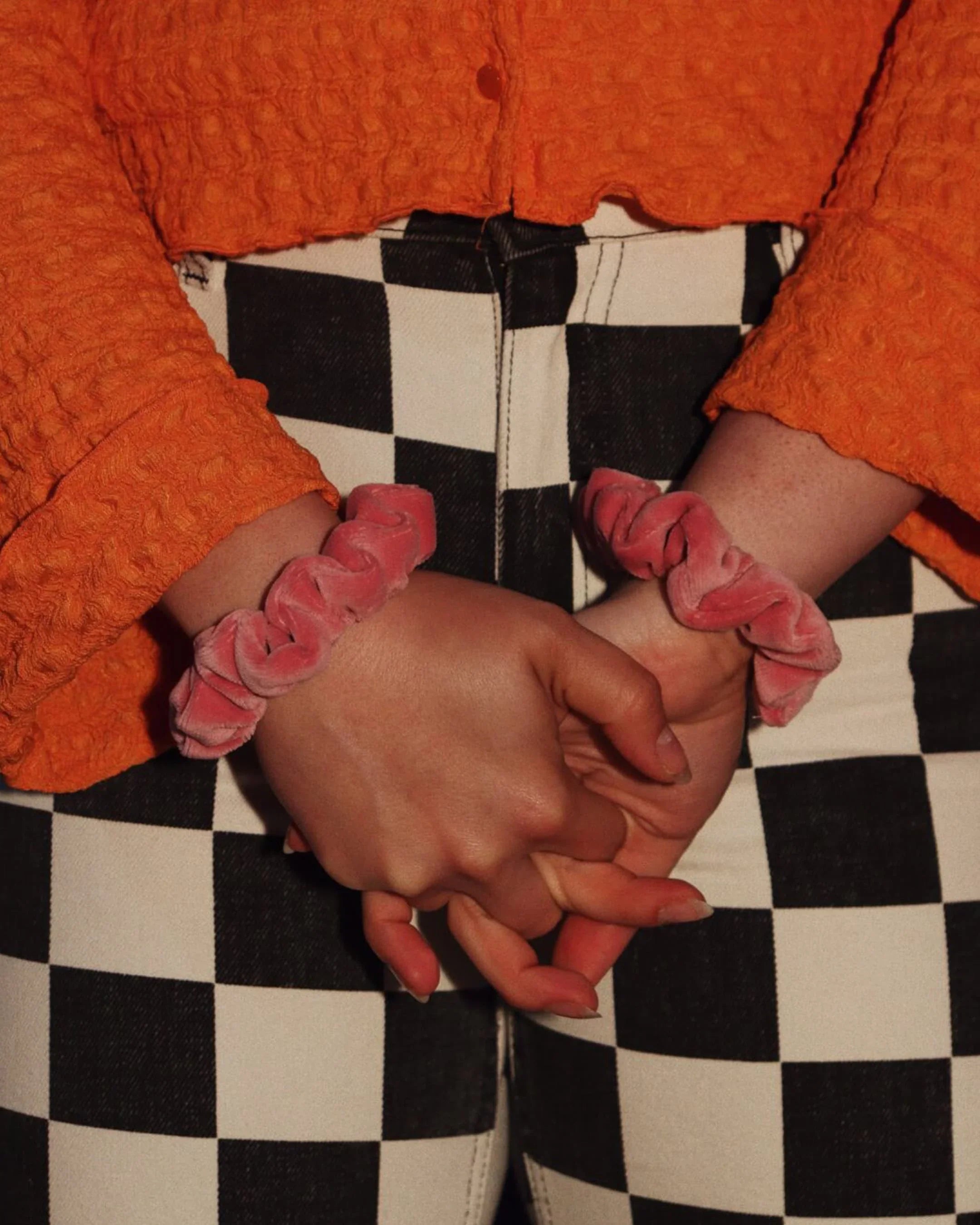 Scrunchie welurowe MINI hejo "Cheer"