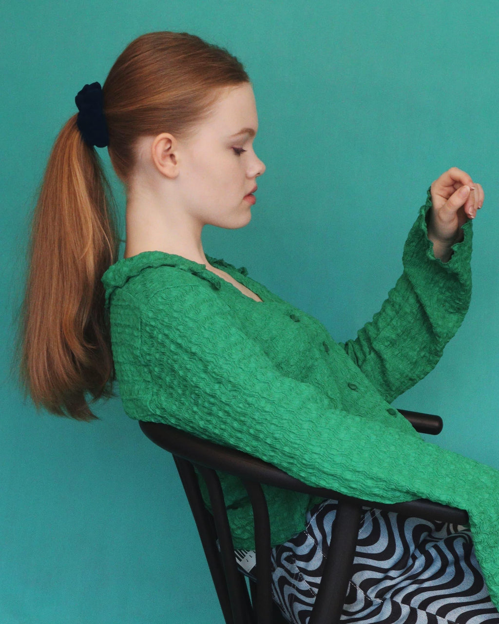 Scrunchie welurowe MINI hejo "Dory"