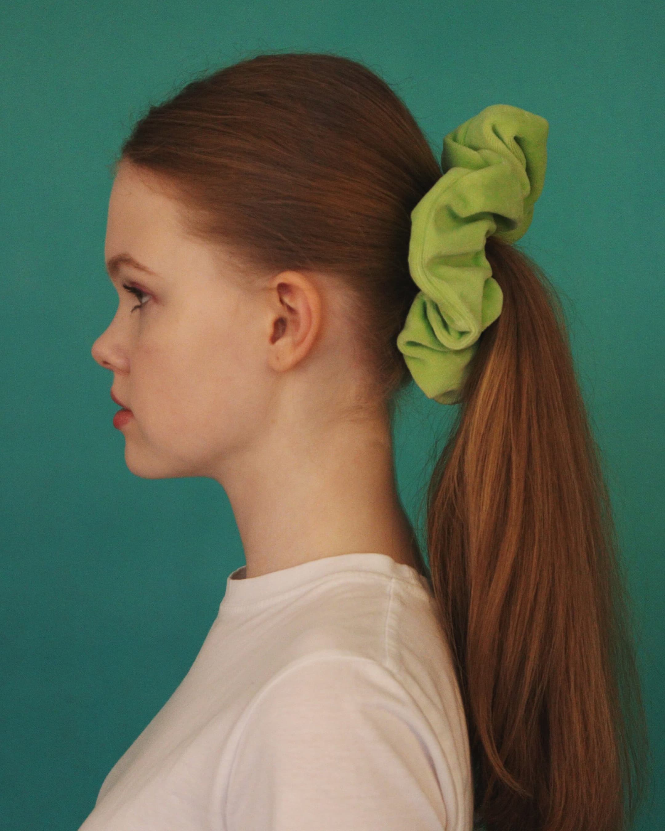 Scrunchie welurowe hejo "Good Luck"