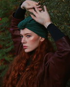 Turban z węzłem hejo "Esmeralda"