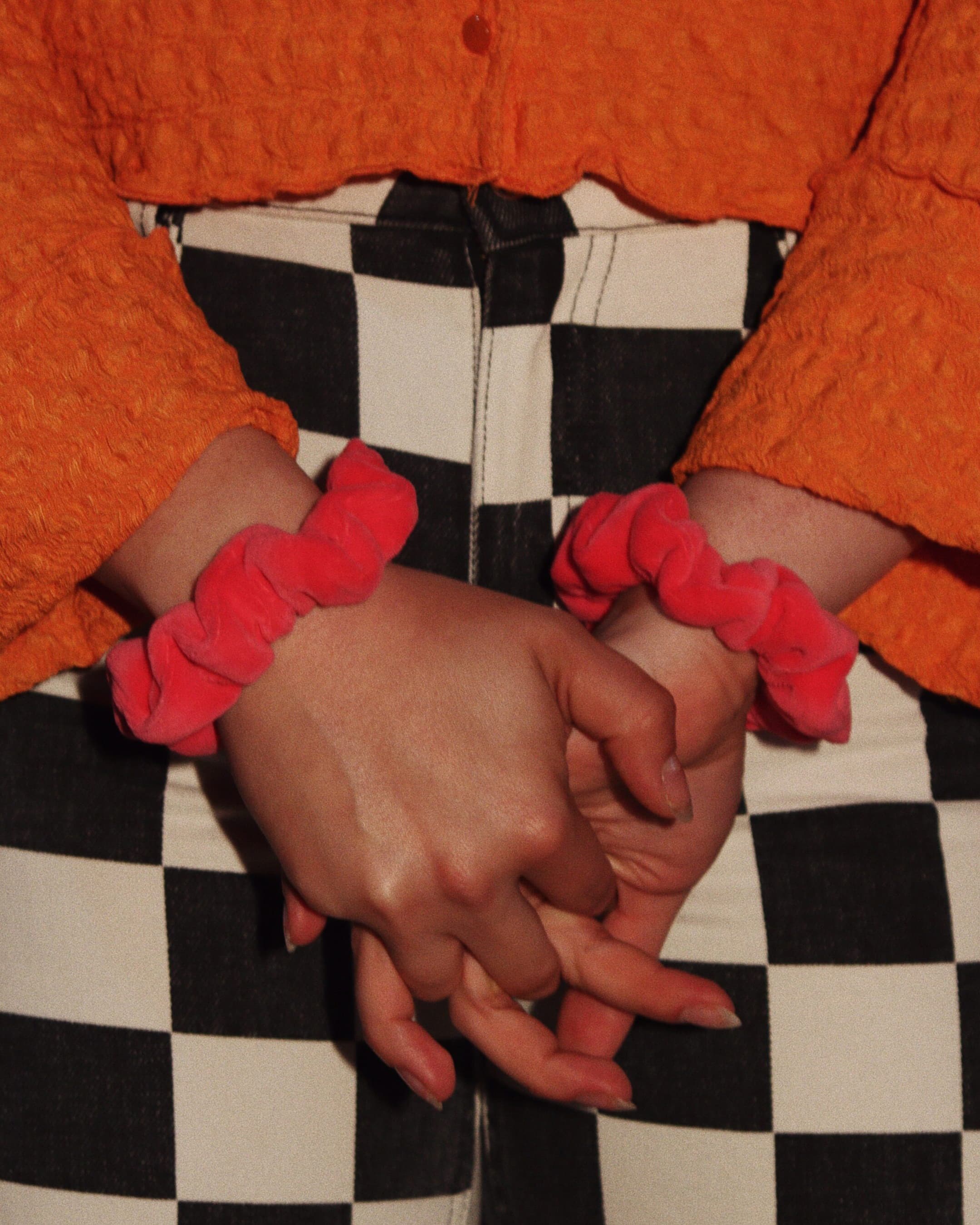Scrunchie welurowe MINI hejo "Hello Wisconsin"